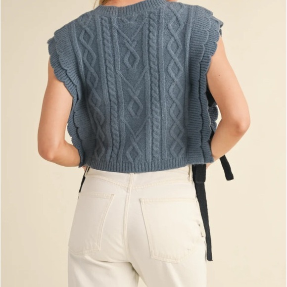 Mable Cable Knit Sweater Vest NWOTs - Picture 2 of 5